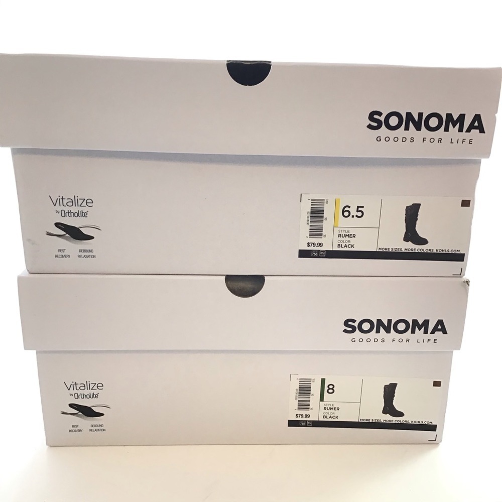 Sonoma Good For Life Black Rumer Riding Boots - Picture 7 of 8